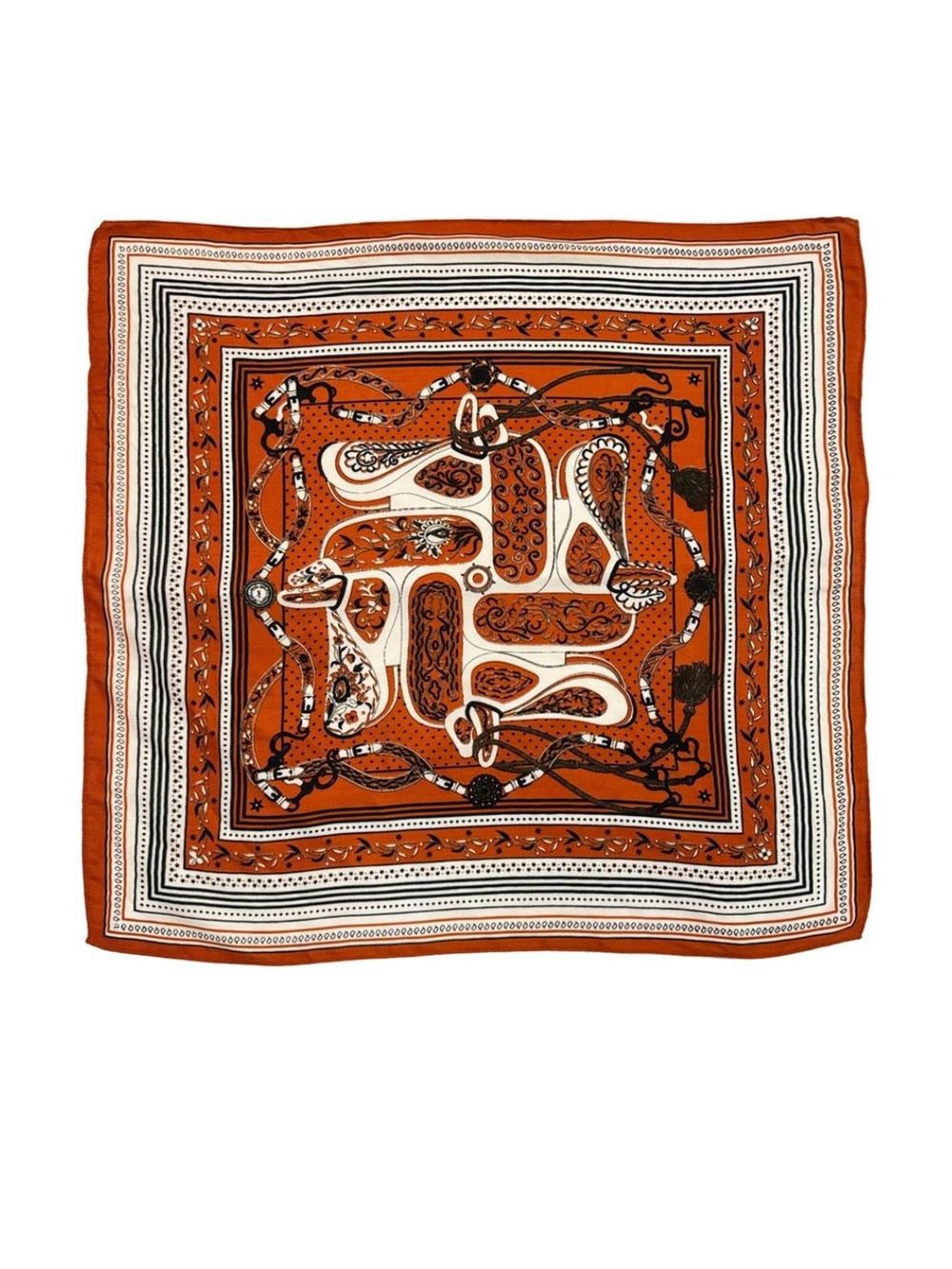 Silk-Feel Square Scarf  Elegant Head Neck Scarf 70*70cm